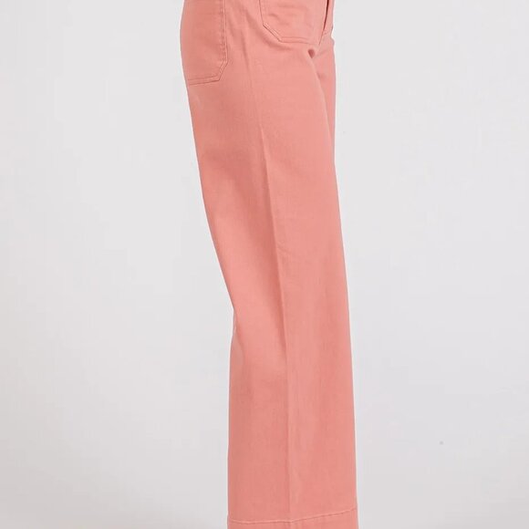 Mittoshop Twill Patch Pocket High Rise Wide Leg‎ Pants - Picture 3 of 8